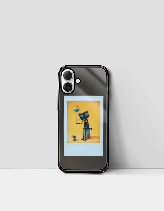 Balloon Kitty Dream | Premium Glossy Protective iPhone Glass Case