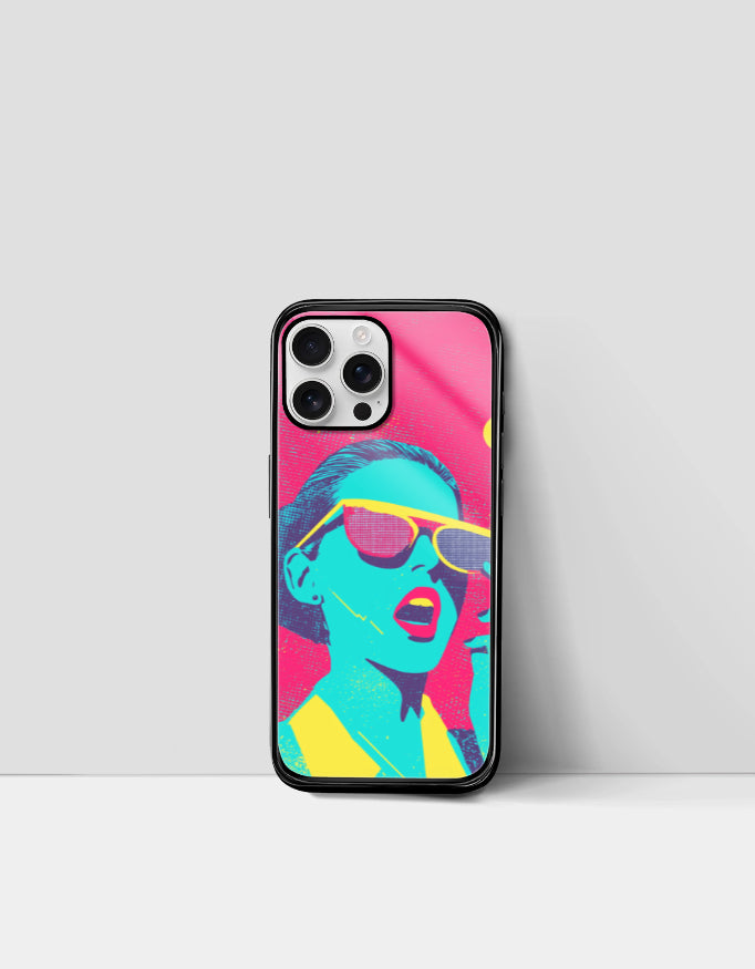 Pop Rebel | Premium Glossy Protective iPhone Glass Case