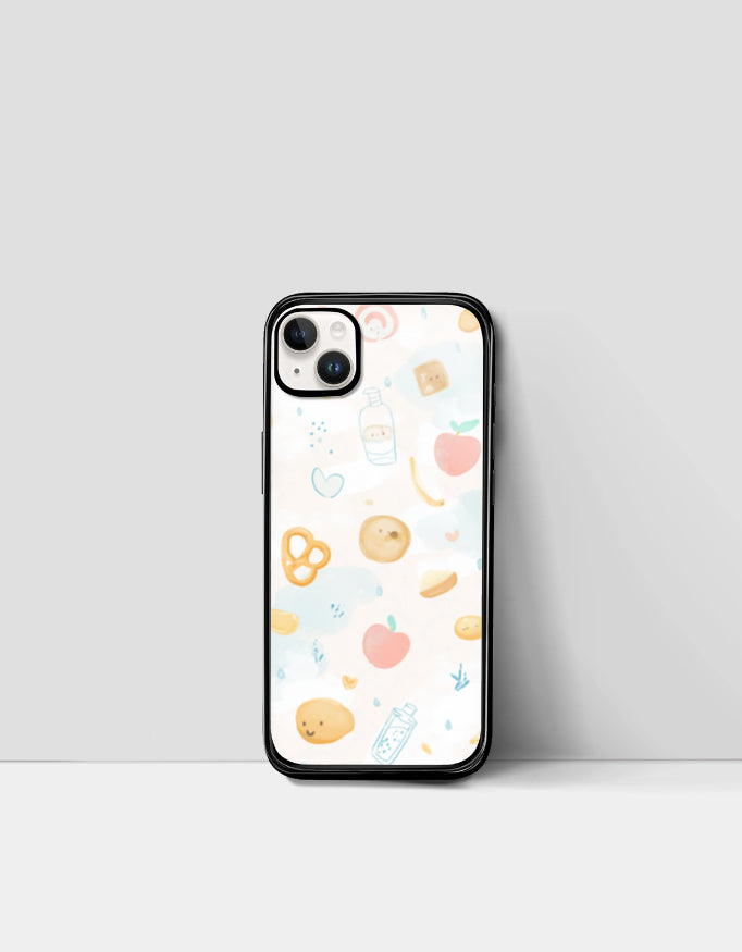 Sunny Hearts | Premium Glossy Protective iPhone Glass Case