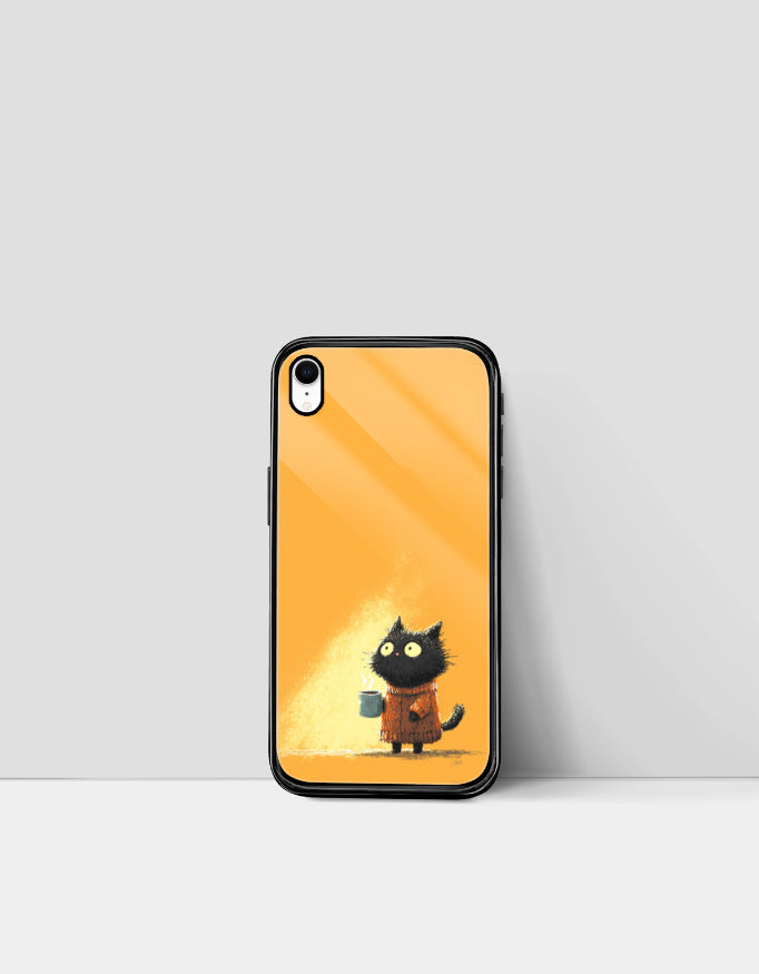 Mug Kitty Warmth | Premium Glossy Protective iPhone Glass Case