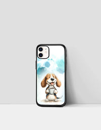 Beagle Brew Smile | Premium Glossy Protective iPhone Glass Case
