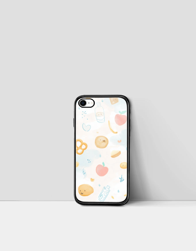 Sunny Hearts | Premium Glossy Protective iPhone Glass Case
