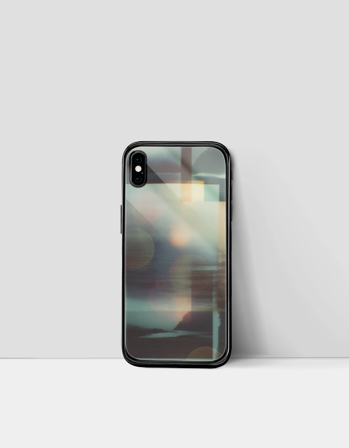 Hazy Light Whisper | Premium Glossy Protective iPhone Glass Case
