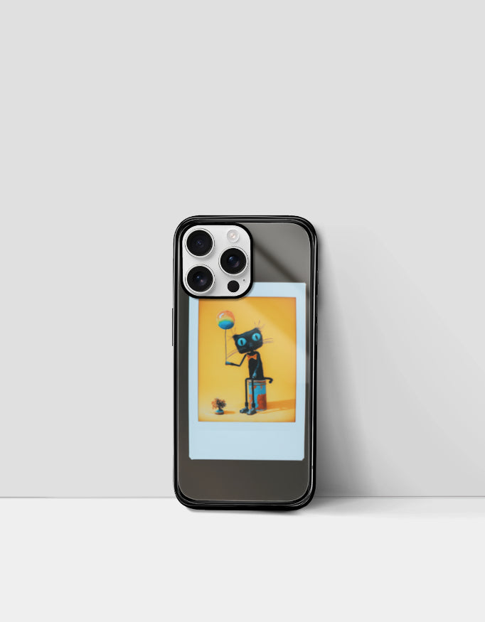 Balloon Kitty Dream | Premium Glossy Protective iPhone Glass Case